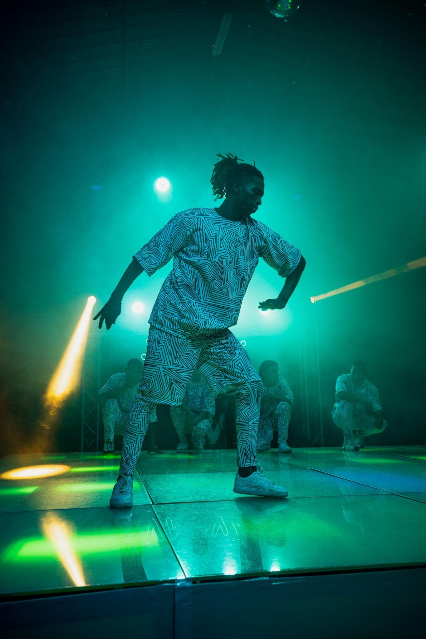 Chivas Urban Show by VAOVA — LED robot dancers and breakdancers closing a night out in Medellín