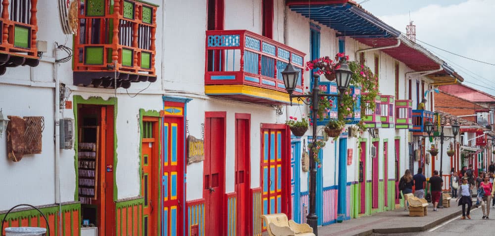 Enchanting Colombian Festival university trek activity in Coffee Region