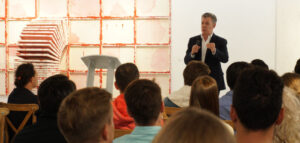 Conference with Colombian Leader Santos